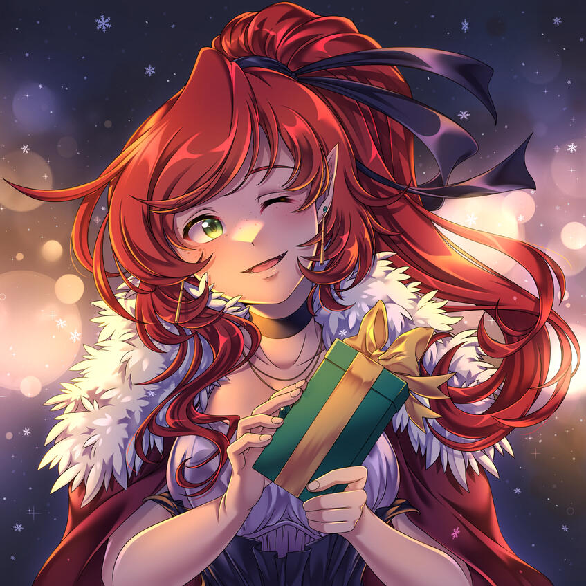 Aline 2022 | Original Character | Christmas Illustration 2022